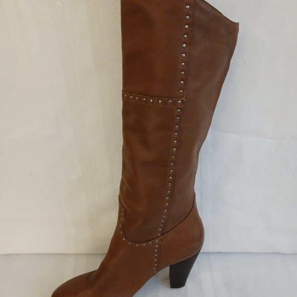 NIB Size 8.5M Nicole Ageless Rust Red Knee High - Picture 6 of 10